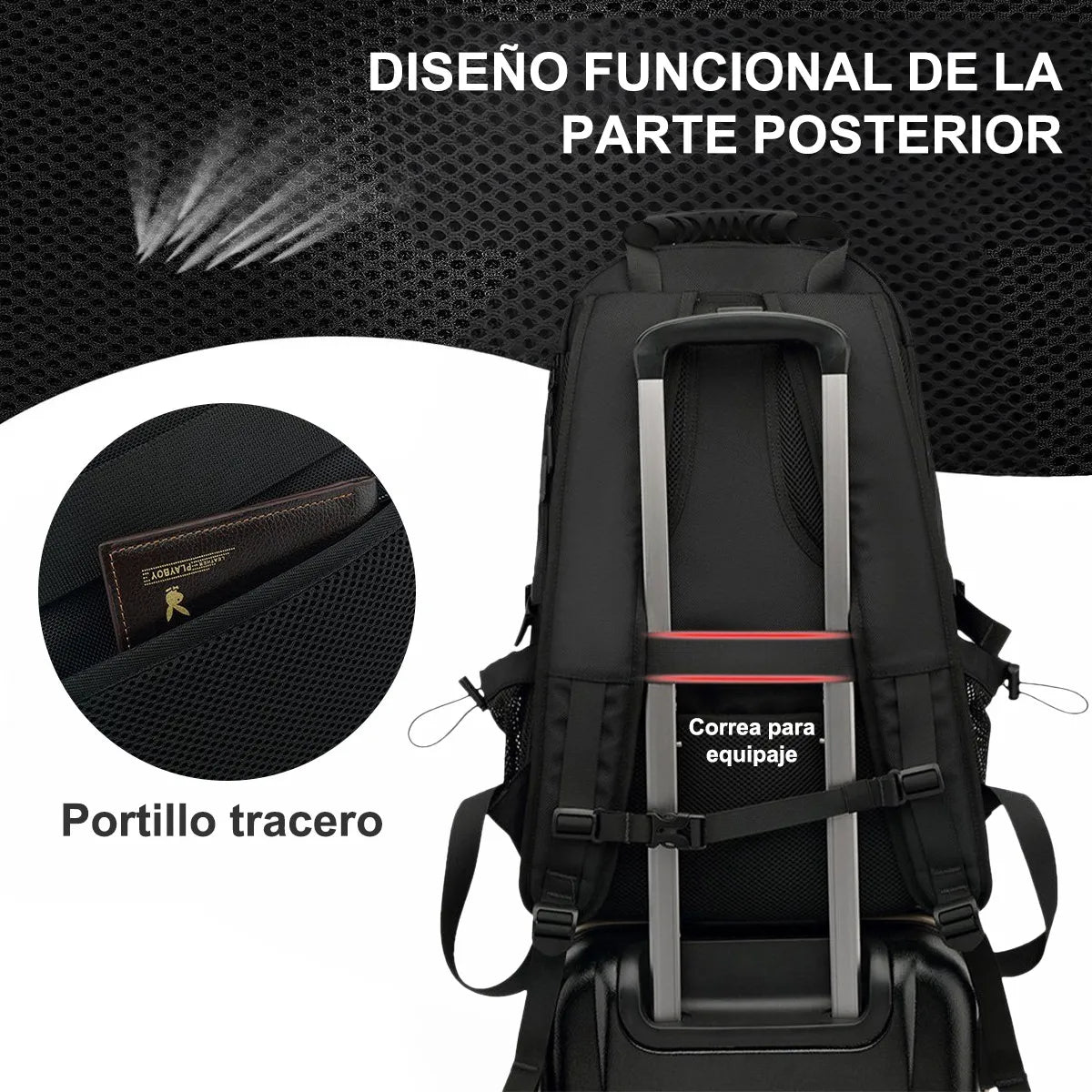 Mochilas De Viaje Hombre Mochila Laptop Impermeable 18 Inch