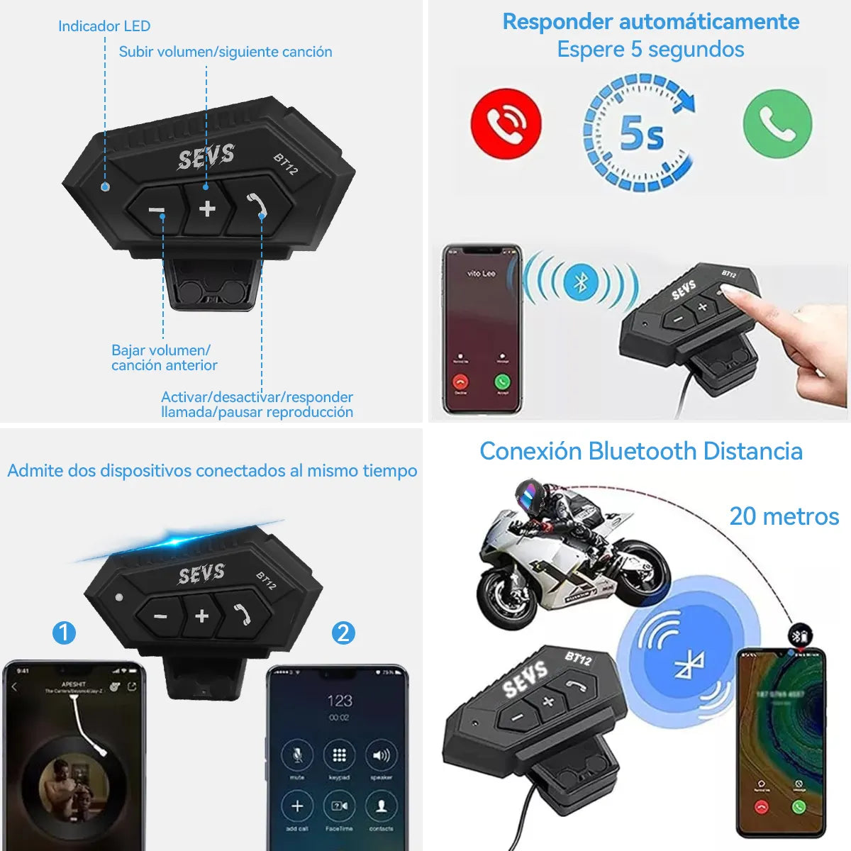 Casco De Moto Negro Casco Abatible Con Auriculares Bluetooth
