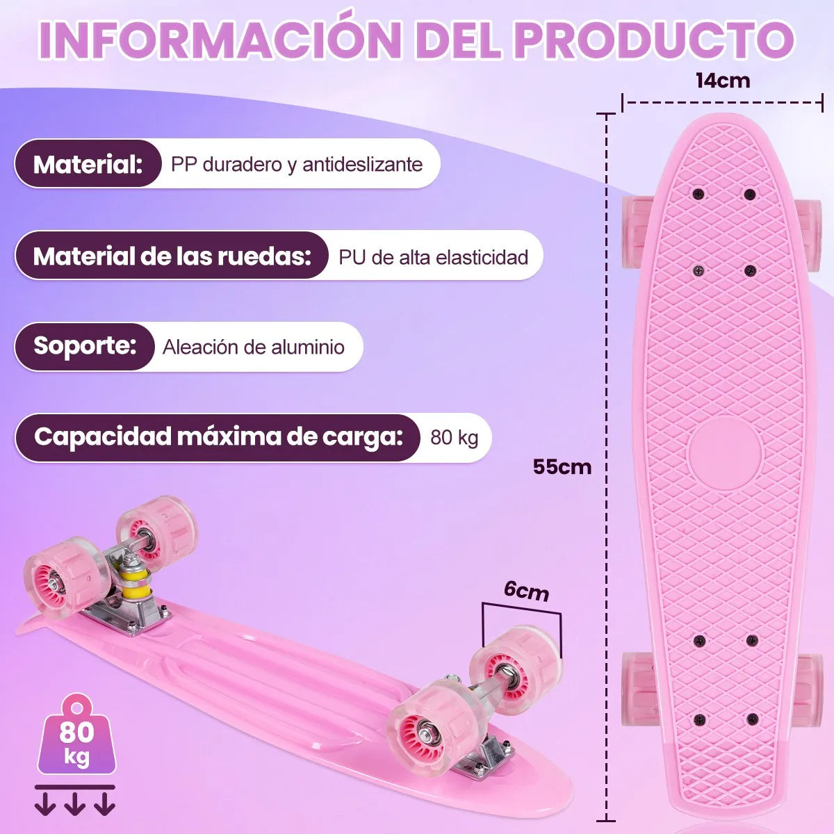 Patineta Fish Board De 22 Pulgadas