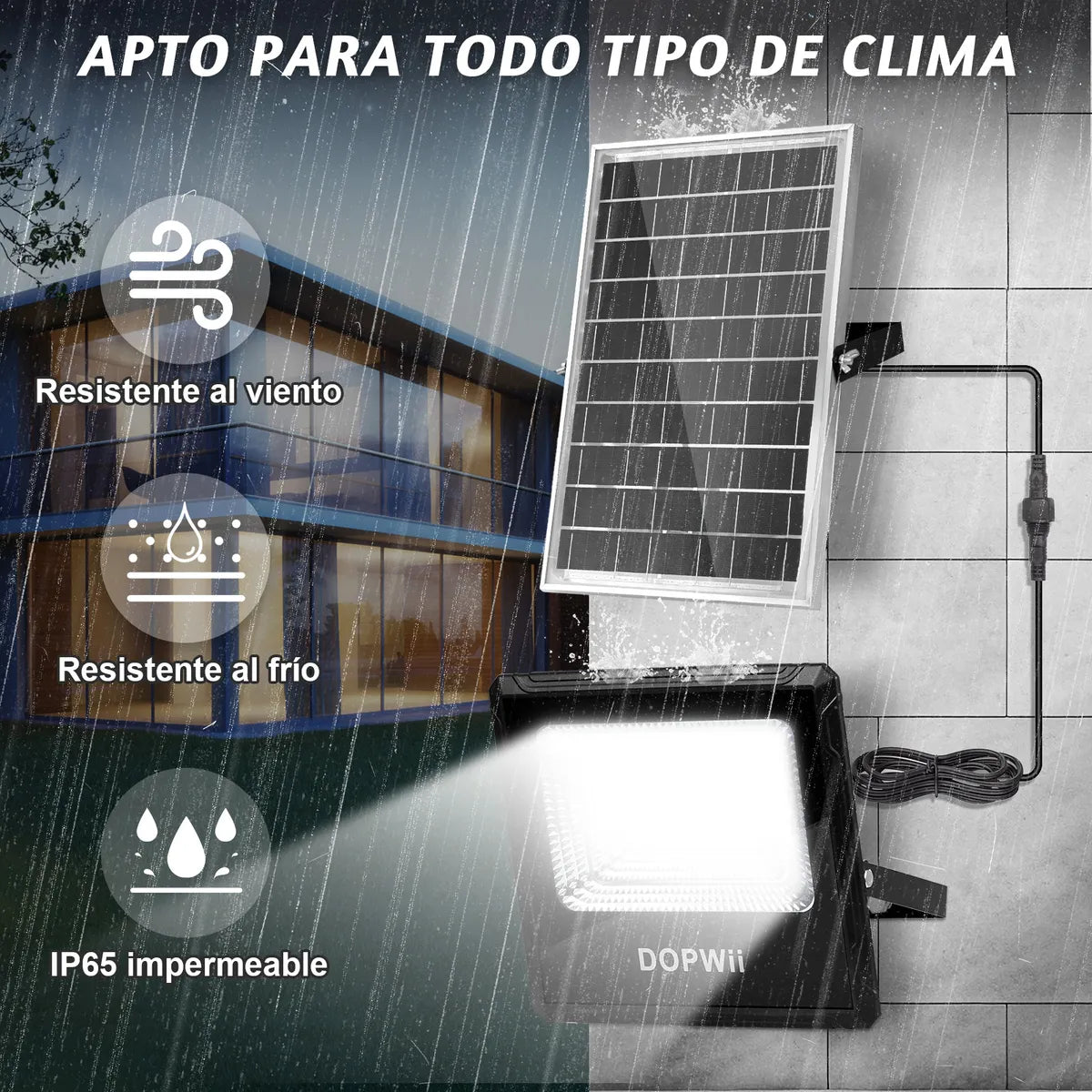 Dopwii® Lámpara Solar Exterior Reflector Led Ling2 10000mah