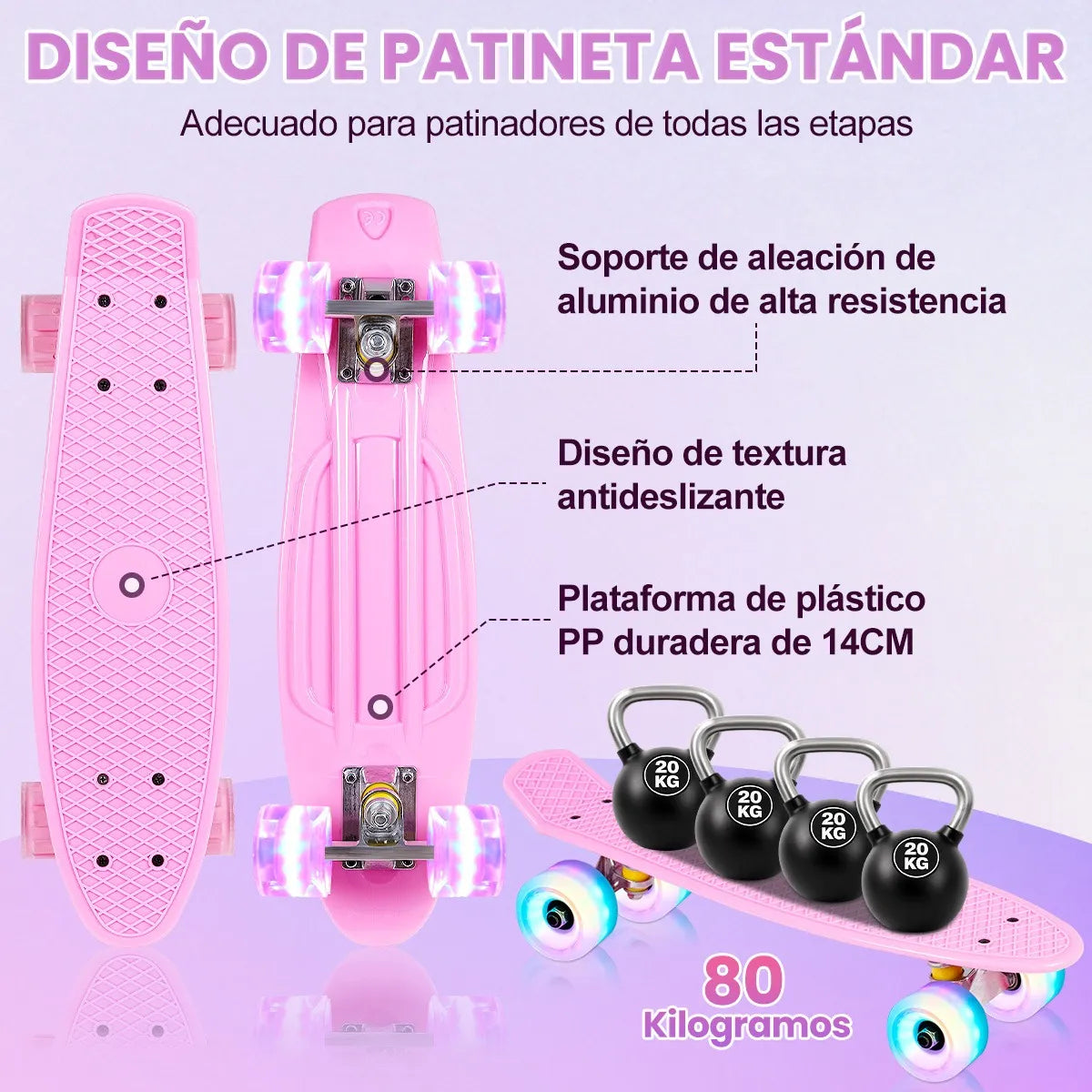 Patineta Fish Board De 22 Pulgadas