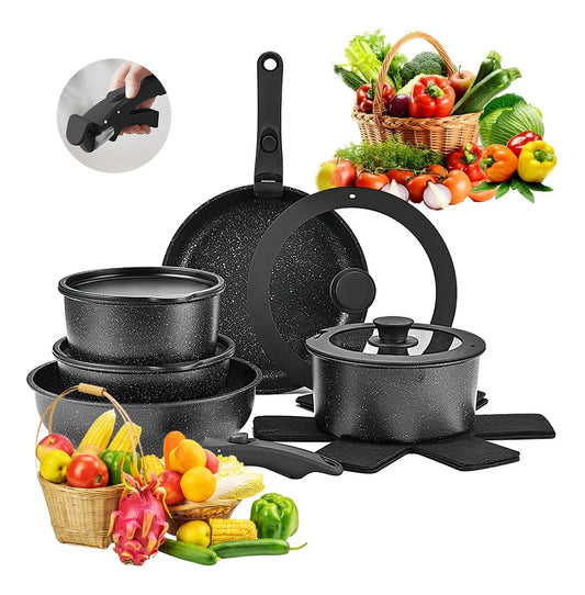 Batería De Cocina 15pcs Juegos De Sartenes Baterias Cocina
