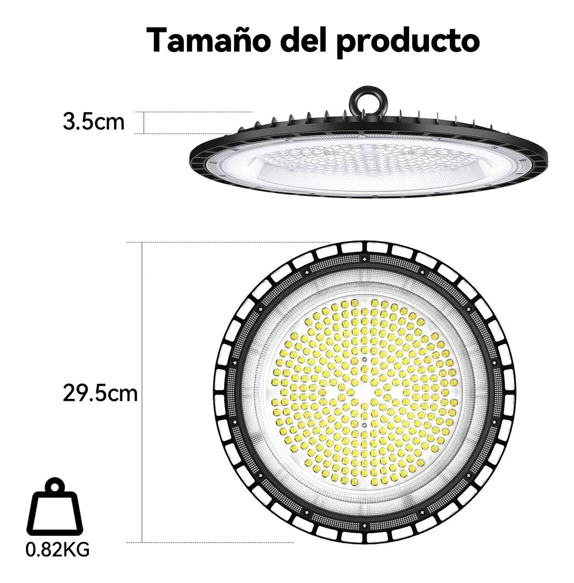 Lámpara Led Industrial 200 W Lampara Colgante Bajo Consumo