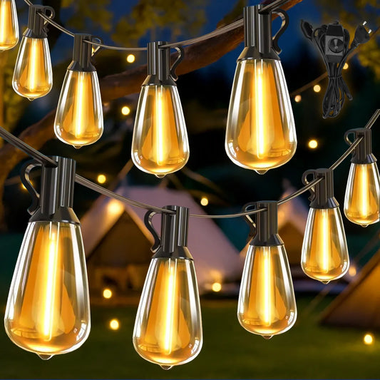 Dopwii Guirnalda De Luces Exterior 15m 15+1 Focos Led St38