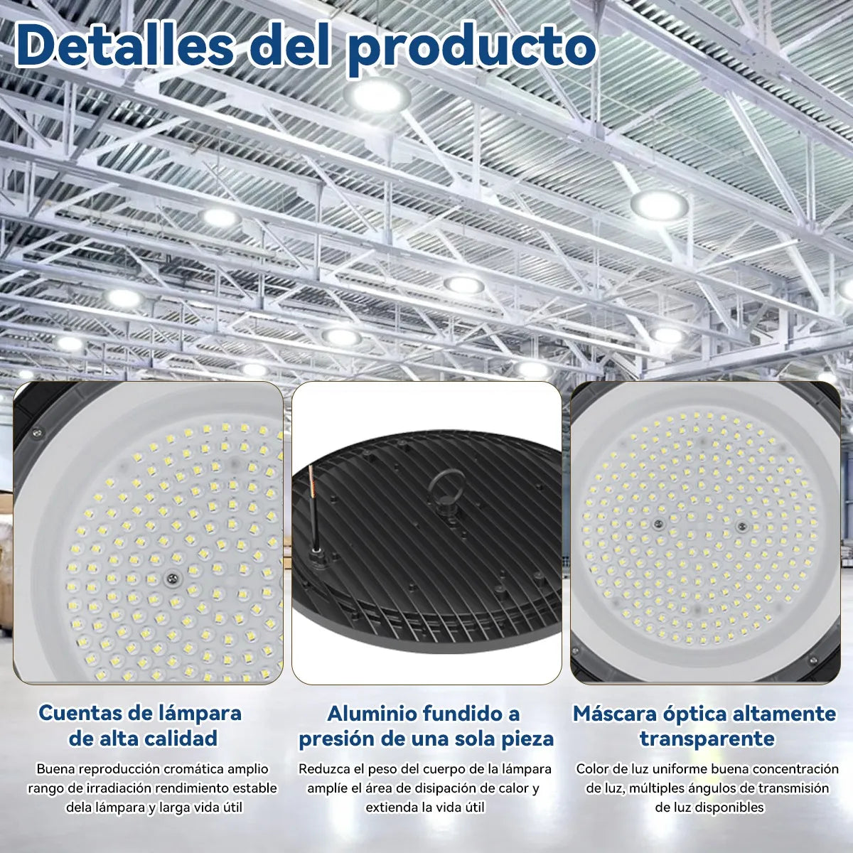 Dopwii® Lámparas Led Industrial Ufo High Bay Luz Colgantes