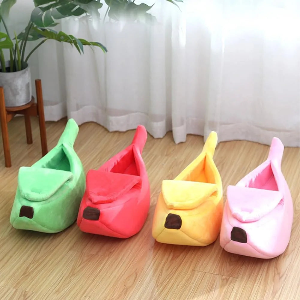 Cama Perro Cama Para Gato Forma De Plátano Cálido Lavable Xl