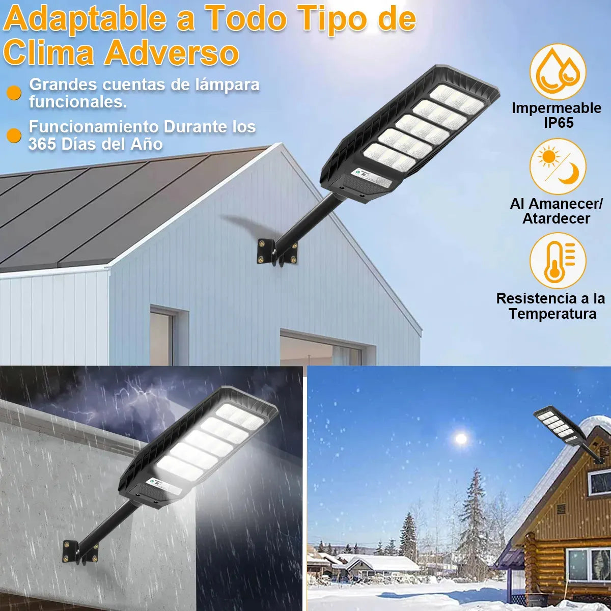 Dopwii® Lámpara Led Solar Exterior Suburbana 5800w Público
