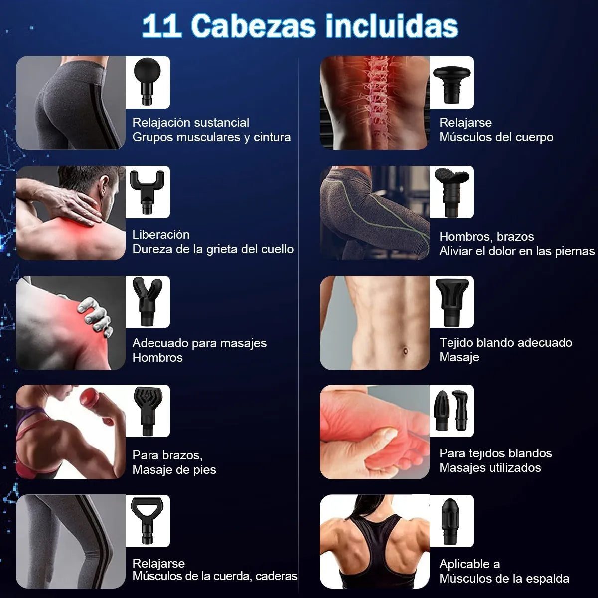 Masajeador Eléctico,pistola Masajeadora Para Cuello Pies