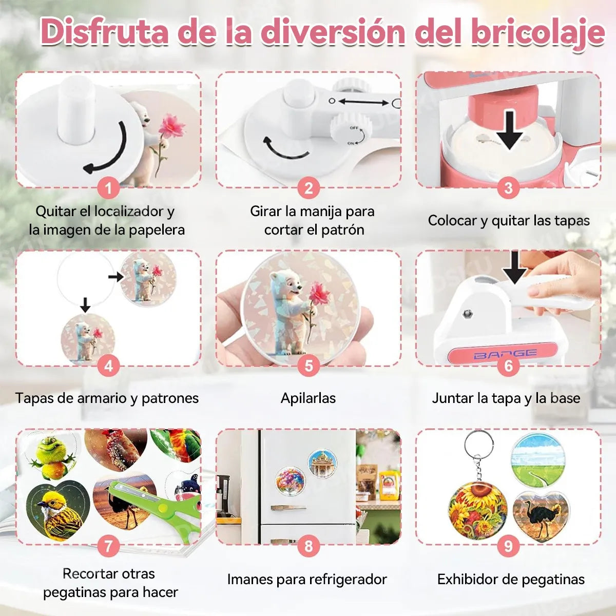 Maquina Para Hacer Pines, 3 Modelos De Insignias, Diy Pins
