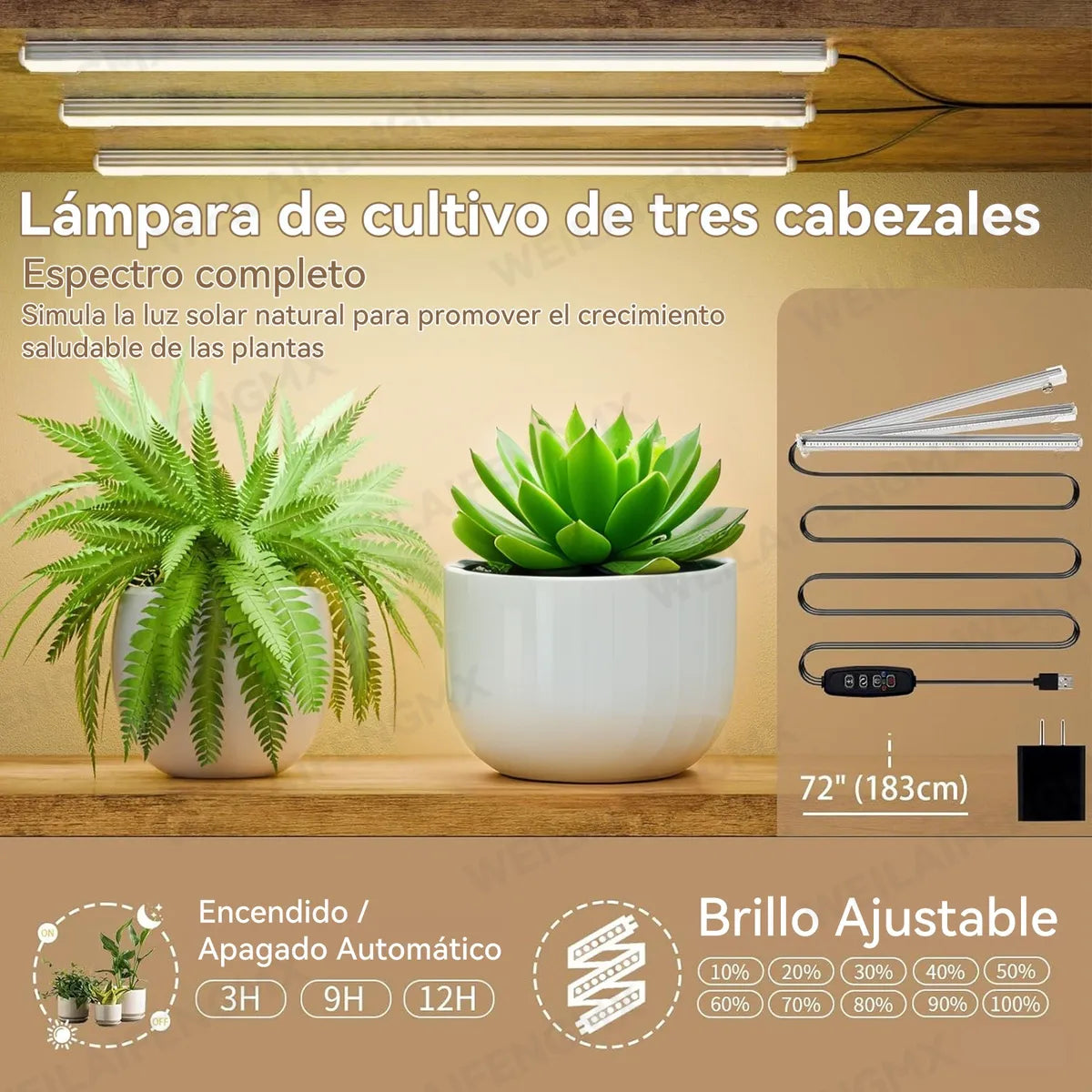 Estantes Para Plantas, Porta Macetas, Con Luces Para Plantas