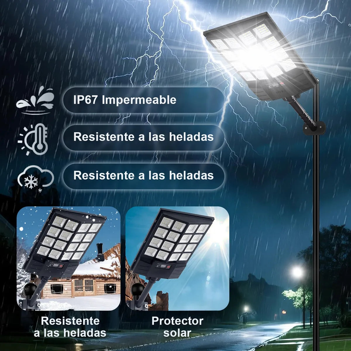 Dopwii® Lampara Led Solares Focos Para Exterior Luz Suburban