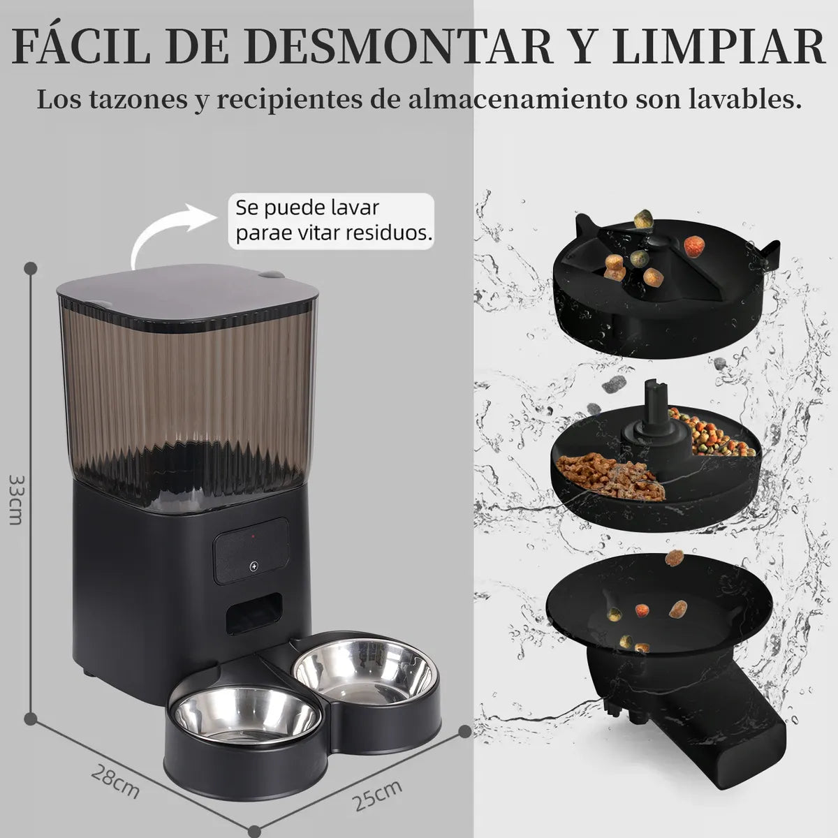 Comedero Dispensador De Comida Alimentador Para Perros Wifi