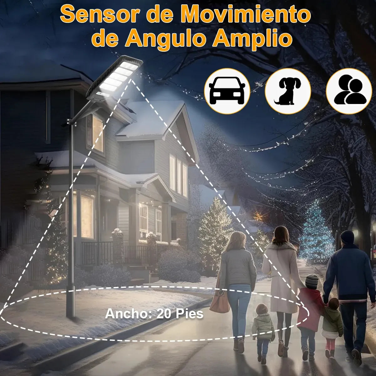 Dopwii® Lámpara Led Solar Exterior Suburbana 5800w Público