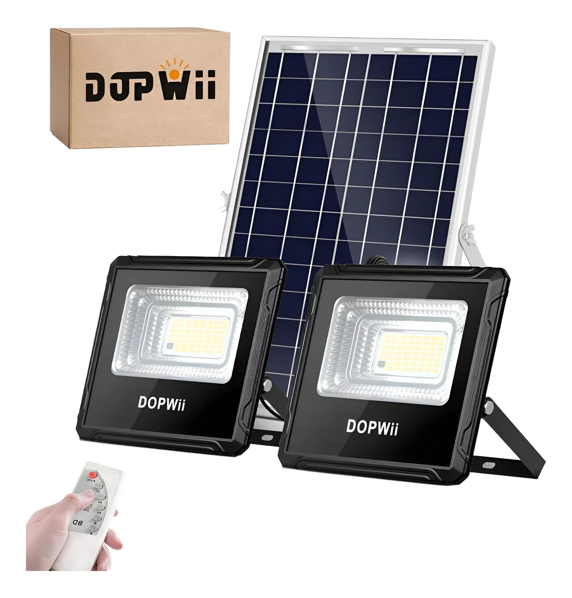 Dopwii Lámpara Solar Led Exterior Reflector Ling2 X