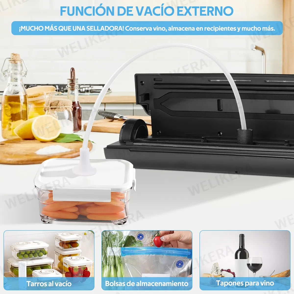 Multifuncional Maquina Envasadora Al Vacio Esterilización Uv