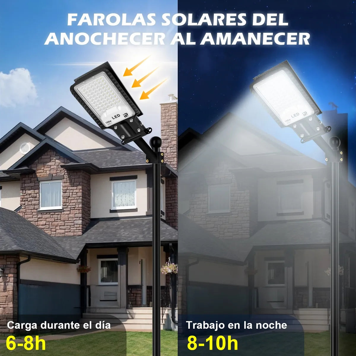 Dopwii Lámpara Led Solares Focos Perlas Alto Brillo Exterior