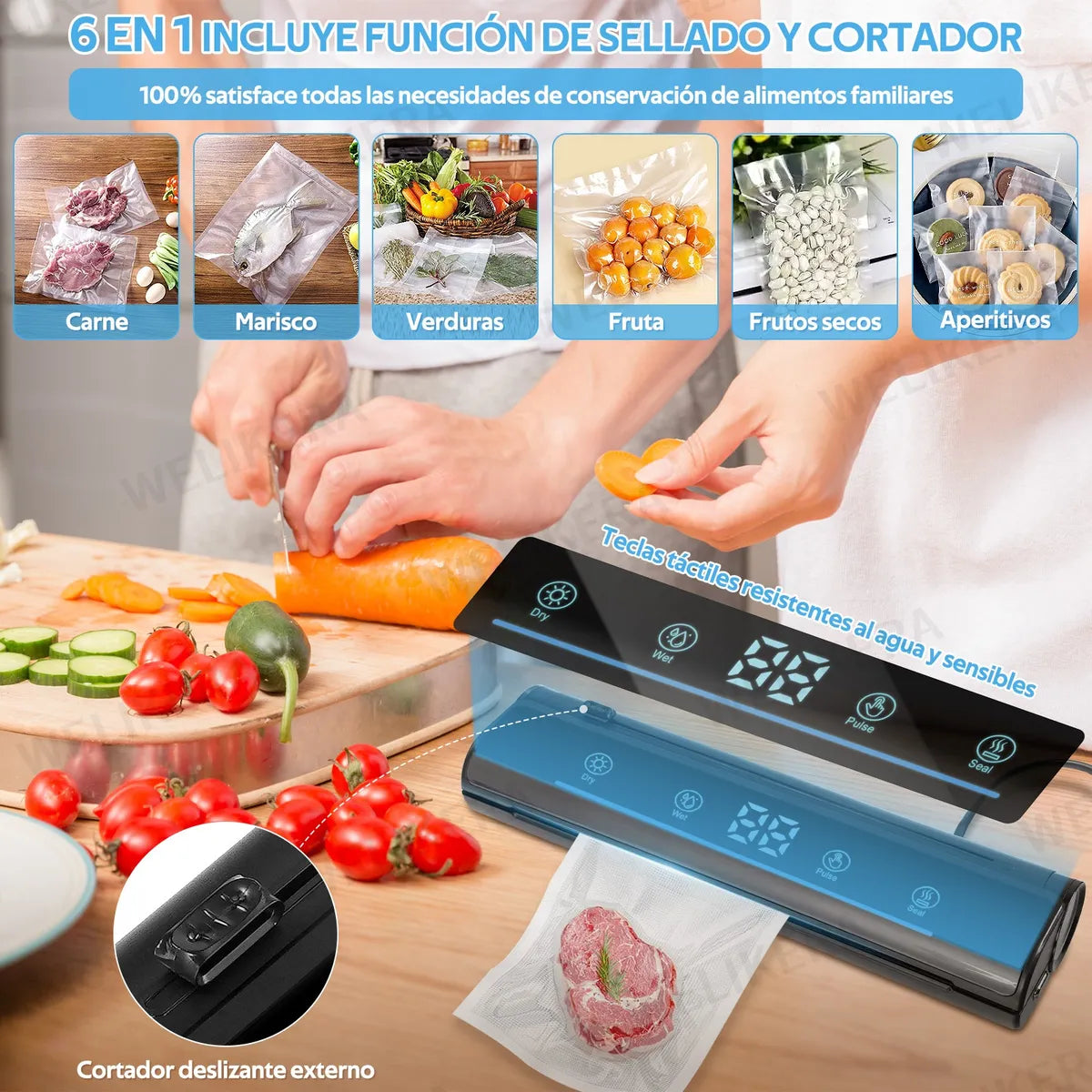 Multifuncional Maquina Envasadora Al Vacio Esterilización Uv