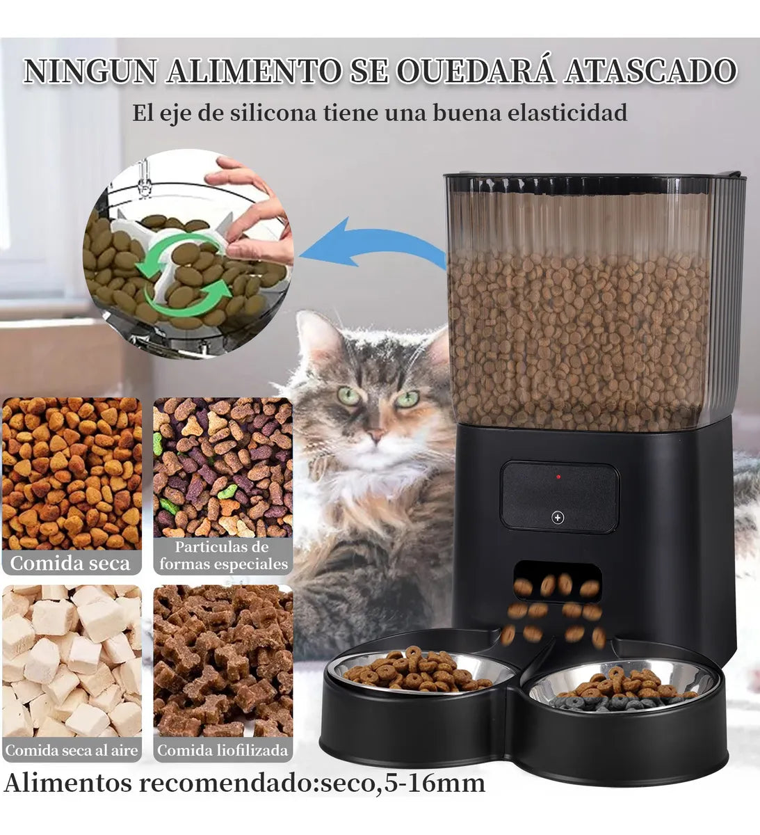 Comedero Dispensador De Comida Alimentador Para Perros Wifi