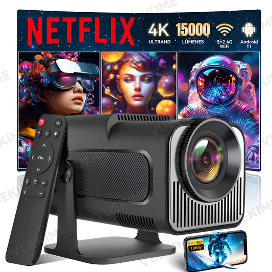 Proyector Hd 8k Android 11 Wifi Full 1080p 15000lm Projector