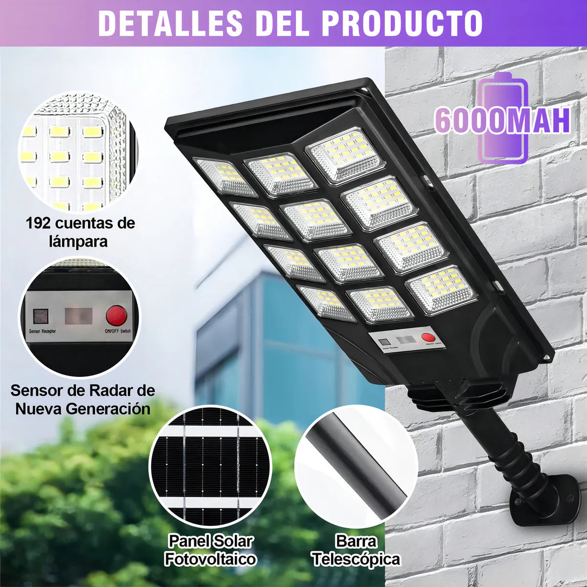 Dopwii® Lampara Solar Exteriores Lámpara Exterior Lámparas Led Solares Exterior Luces Solares Exterior Lamparas Solares Luces Solareso