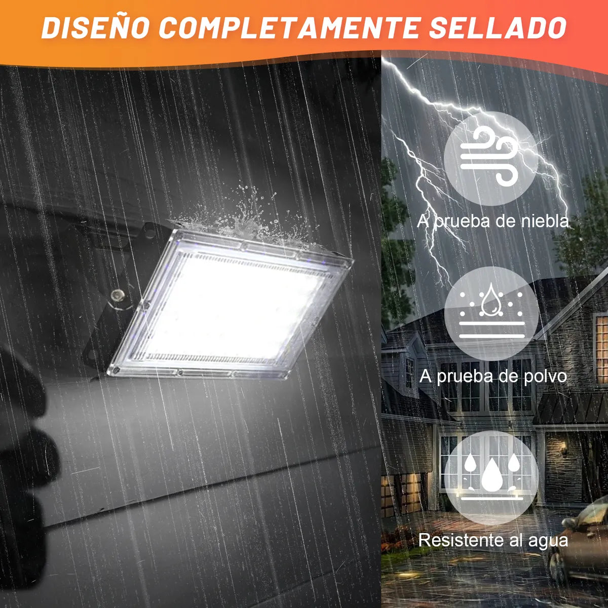 Dopwii® 5pz Reflector Led 50w Lampara Led Exterior Ip65