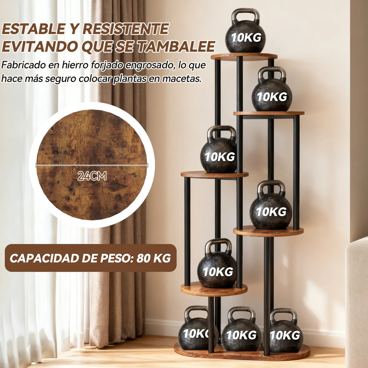 Estante Para Planta De Seis Capas Con Luz Estante Macetas