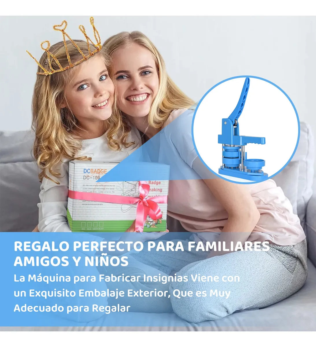 Máquina Hacer Botones, Maquina Para Hacer Pines 58mm 100pcs