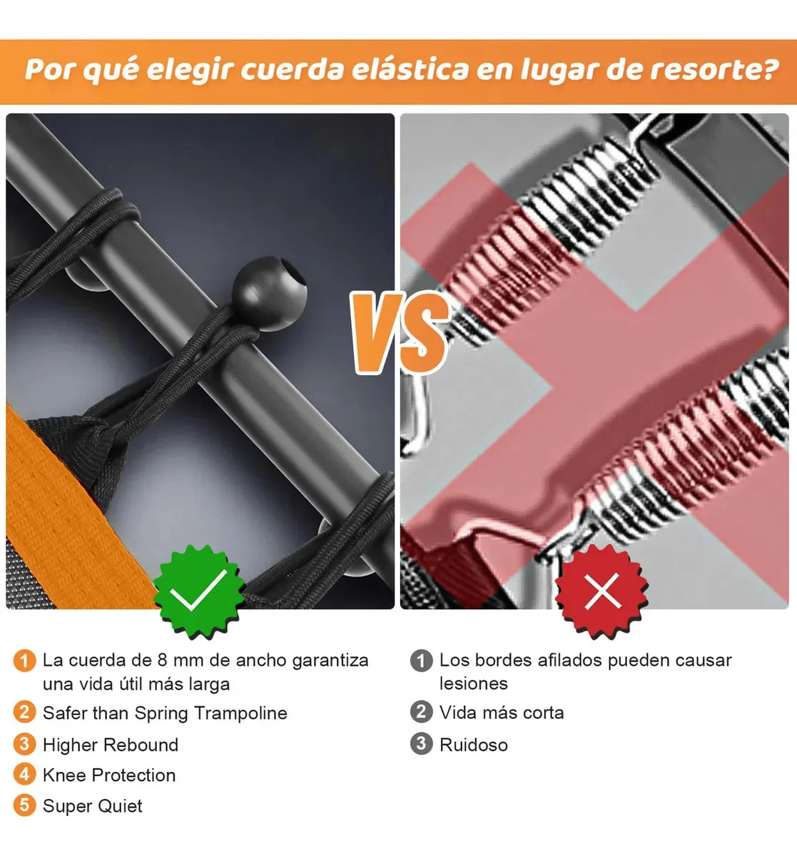 Rowide® Trampolín Fitness Ejercicio Jumping Aerobicos