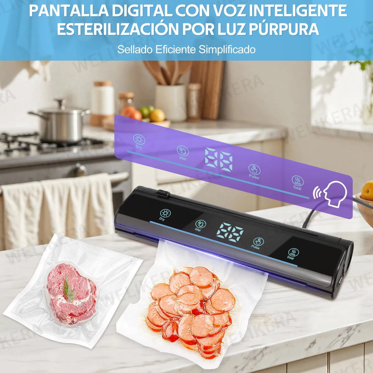 Multifuncional Maquina Envasadora Al Vacio Esterilización Uv