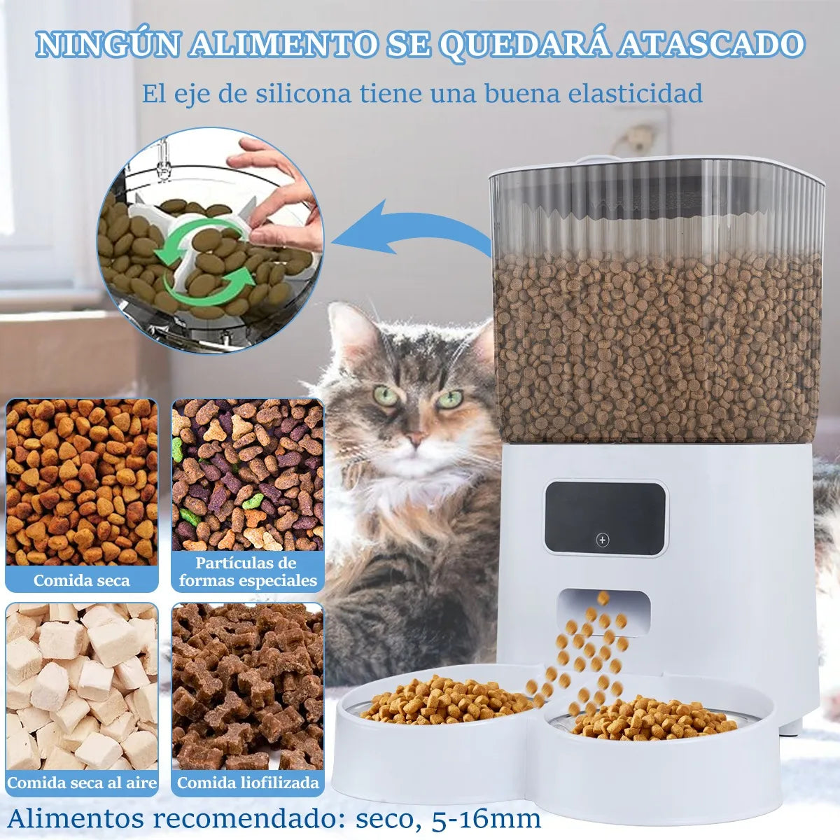 Comedero Dispensador De Comida Alimentador Para Perros Wifi