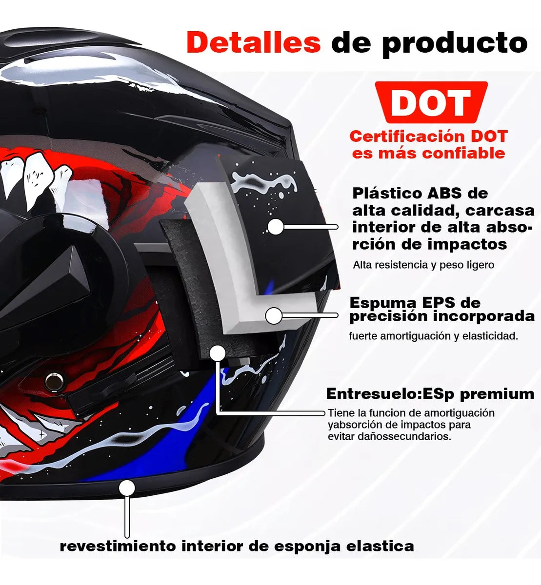 Casco Abatible, Cascos Para Motos Certificados Dot Con Visor