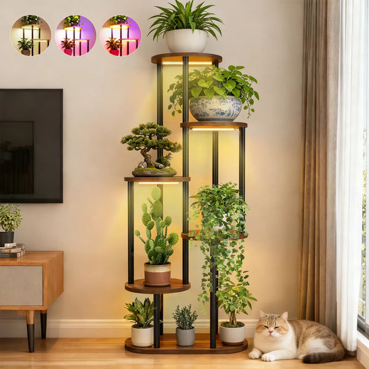 Estante Para Planta De Seis Capas Con Luz Estante Macetas