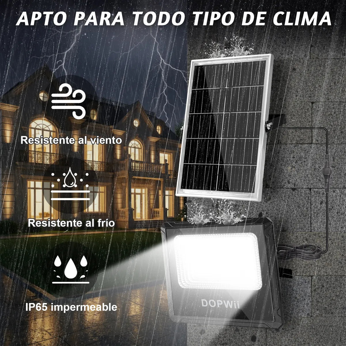 Dopwii® Lámpara Solar Exterior Reflector Ling2 Pro 16000mah