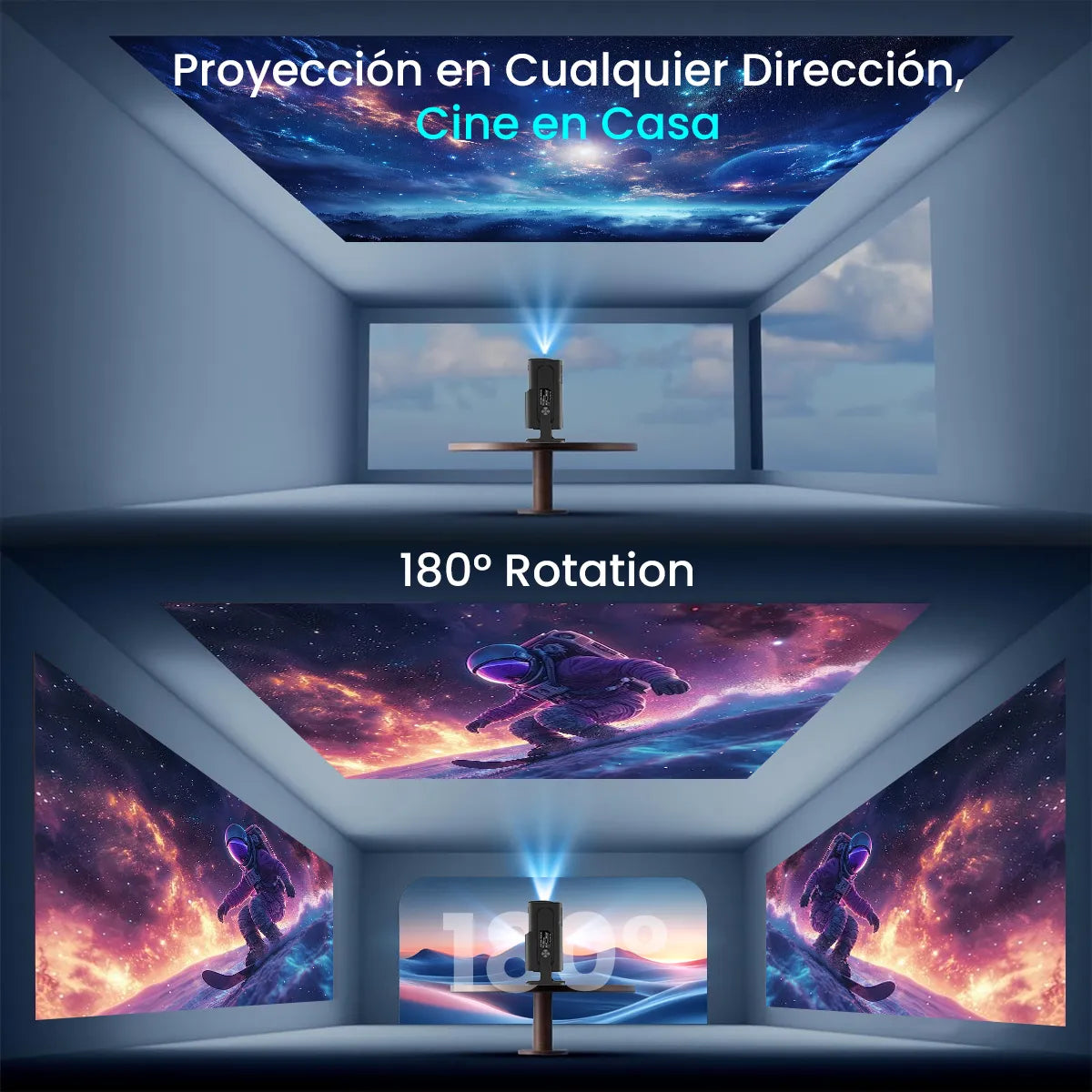 Proyector Hd 8k Android 11 Wifi Full 1080p 15000lm Projector